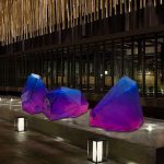 Hotel Club Large Transparent Landscape Stone Sculpture Resin Ornaments Sales Office Villa Pond Decorative Artwork