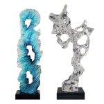Modern abstract transparent resin sculpture decoration hotel villa home living room porch the Taihu Lake lake stone decoration crafts