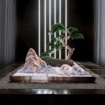 Modern Creative Transparent Resin Rockery Sculpture Hotel Lobby Sales Office Landscape Ornaments Ice and Snow Mountain Floor Decoration