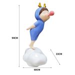 Cute Bubble Girl Sculpture of Internet-Famous Cartoon Characters for Kindergarten Child Decorations