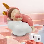 Cute Bubble Girl Sculpture of Internet-Famous Cartoon Characters for Kindergarten Child Decorations